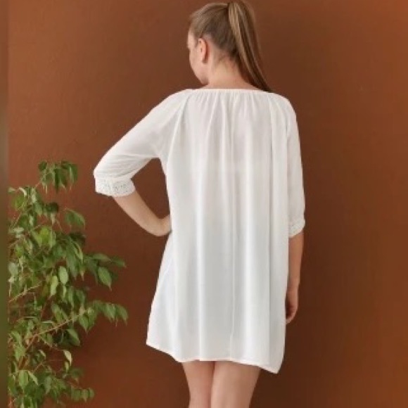 SALE New Bohemian Crochet detailed Tunic Top Beach Dress - Picture 7 of 15